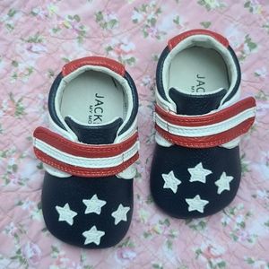 Jack & Lily Flag Moccasins